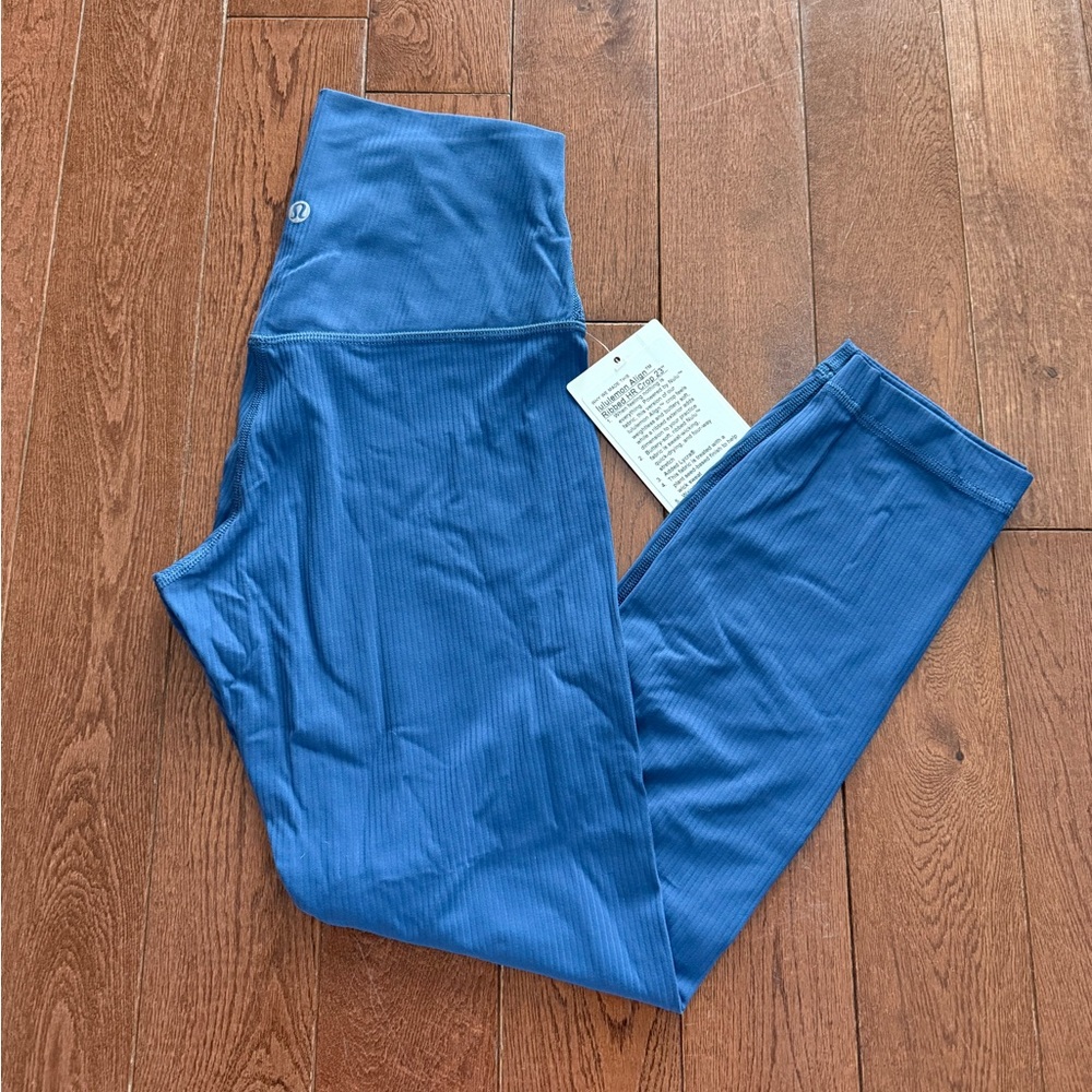 Lululemon align legging ribbed 23” pitch blue NWT